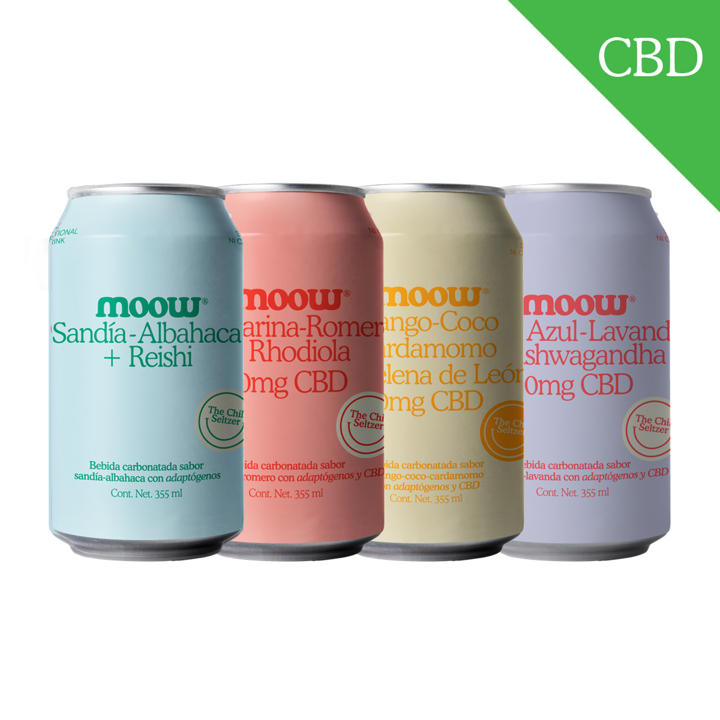 Moow variedad sabores con CBD - 8-pack (sandía sin cbd)