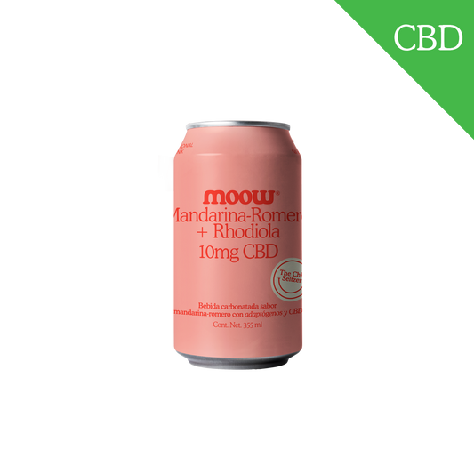 Moow mandarina-romero + rhodiola con CBD 6-pack