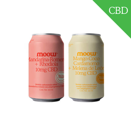 Moow 8-pack mix mandarina y mango con CBD