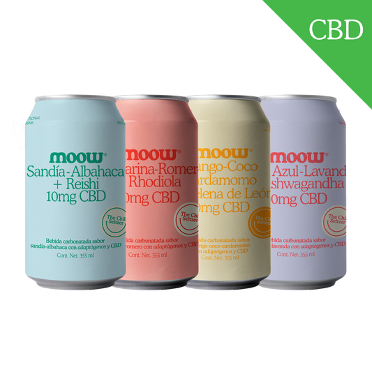 Moow 8-pack variedad sabores con CBD